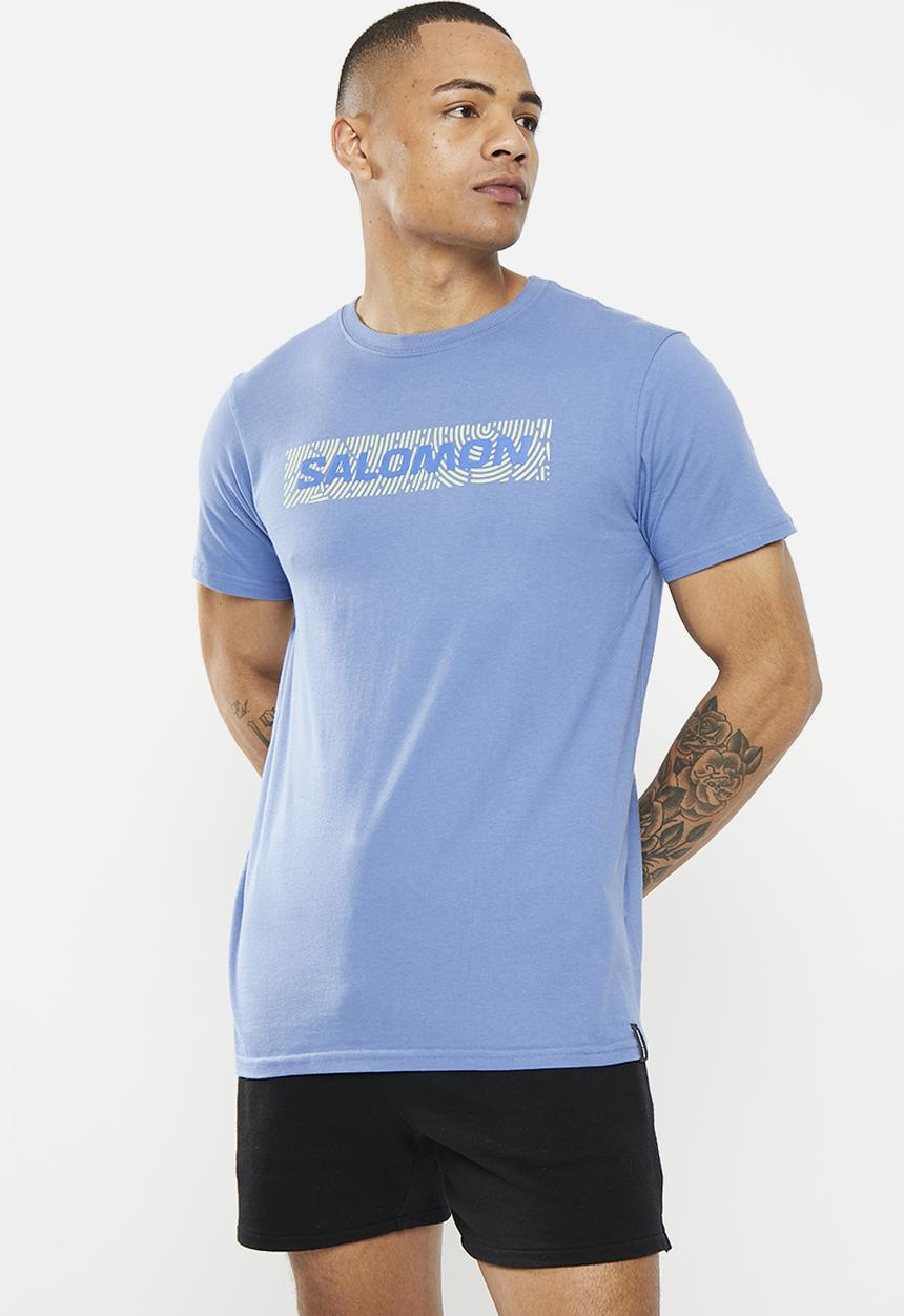 Salomon - Cracker short sleeve T-shirt - mid-blue