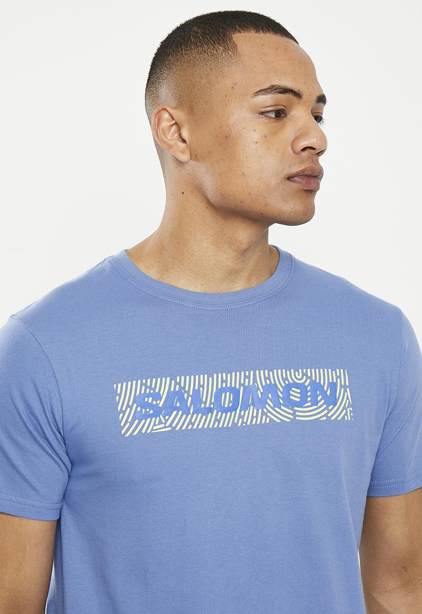 Salomon - Cracker short sleeve T-shirt - mid-blue