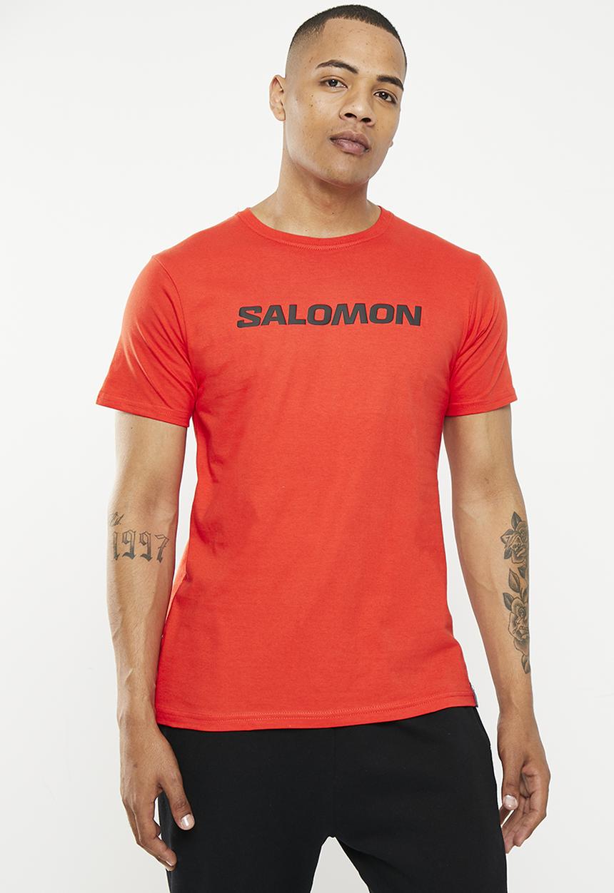 Salomon - Core logo short sleeve T-shirt - dark-red