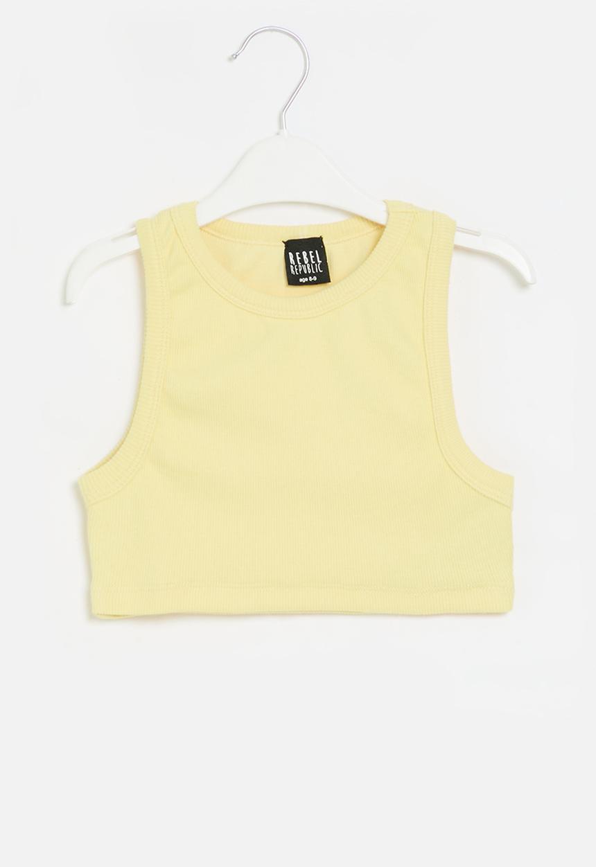 Rebel Republic - Ribbed tank - yellow