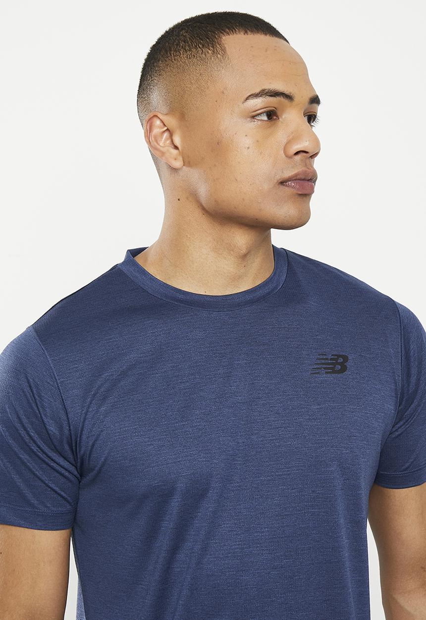 New Balance  - Tenacity short sleeve - navy heather