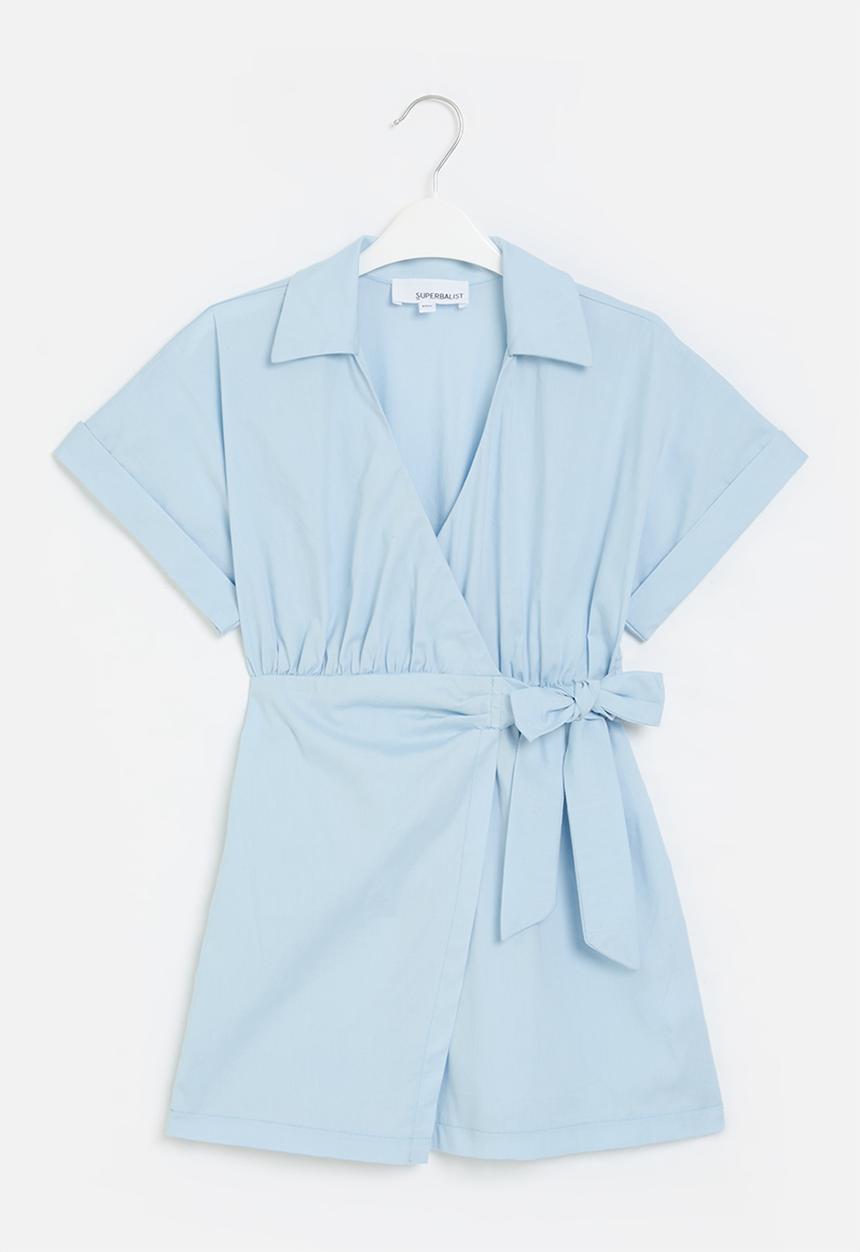 Superbalist - Wrap dress - sky way