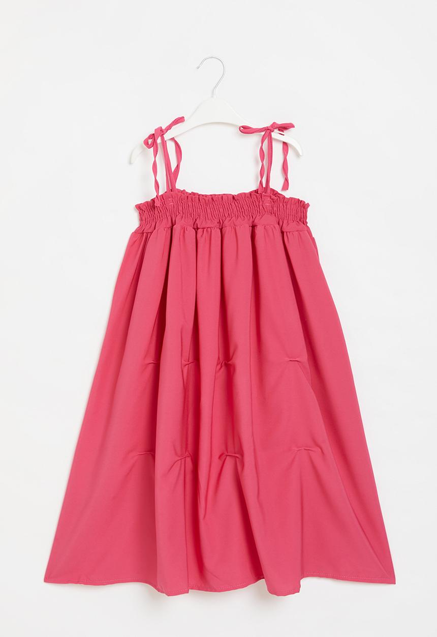 Pop Candy - Girls tie strap dress - pink