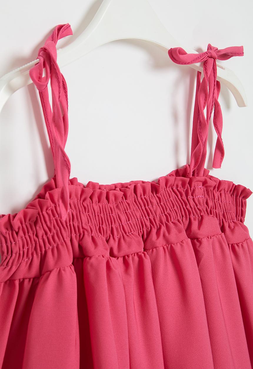 Pop Candy - Girls tie strap dress - pink