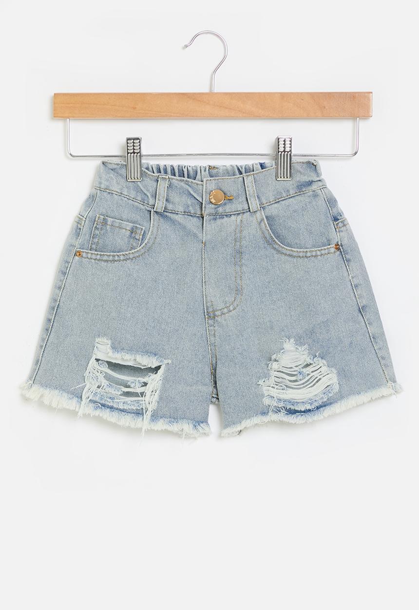 Pop Candy - Girls denim shorts - blue