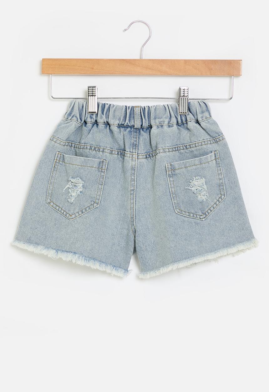 Pop Candy - Girls denim shorts - blue