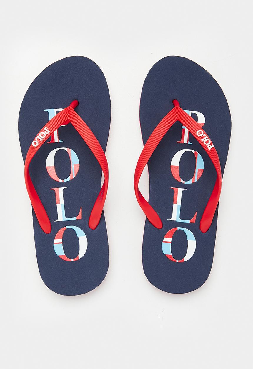 POLO - Boys flip flops - red & blue