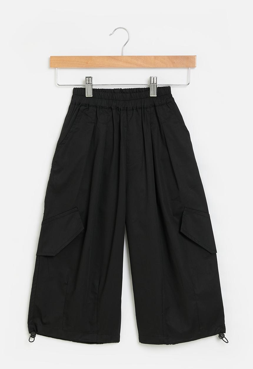 Pop Candy - Drawstring cuff pants - black