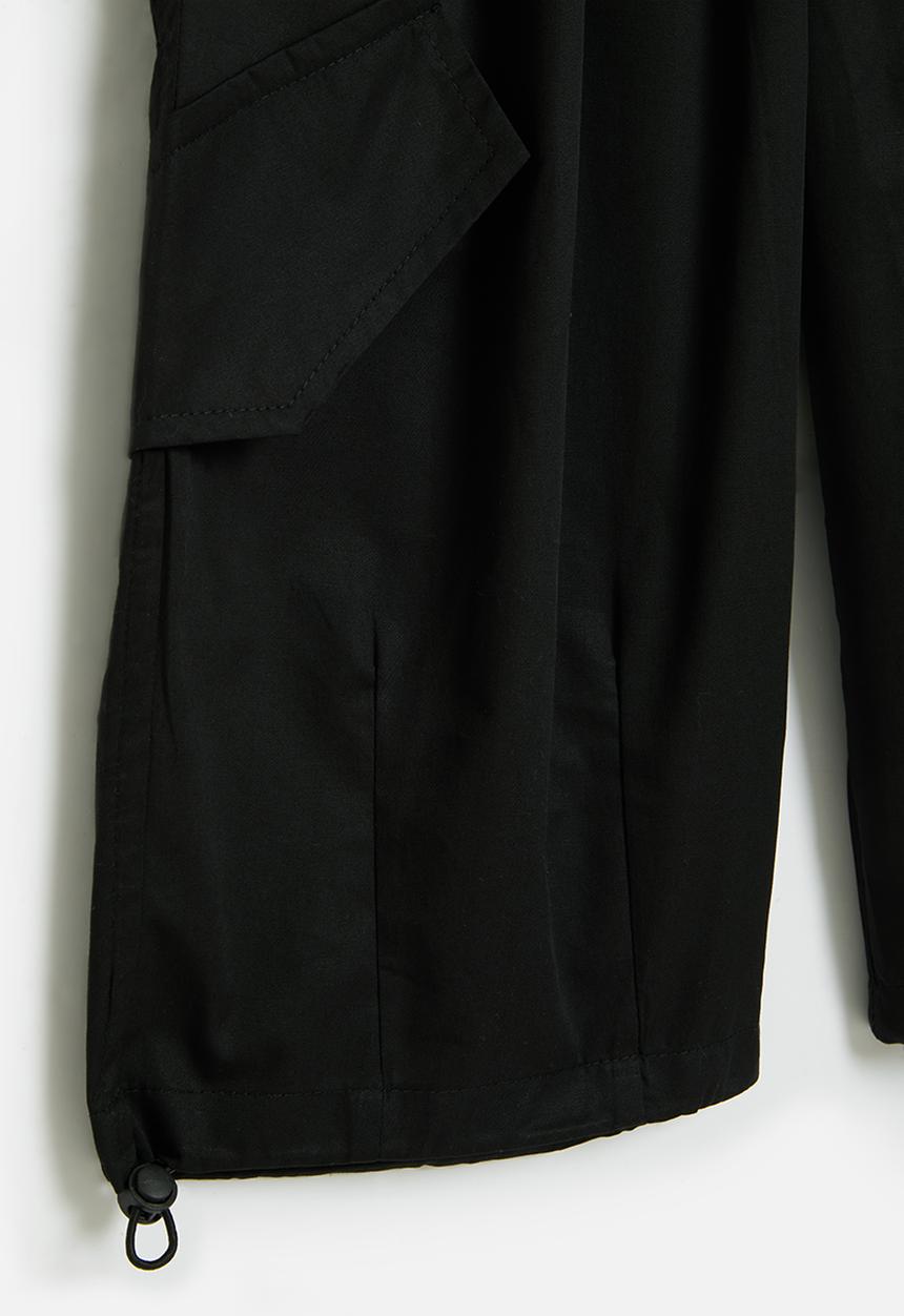 Pop Candy - Drawstring cuff pants - black