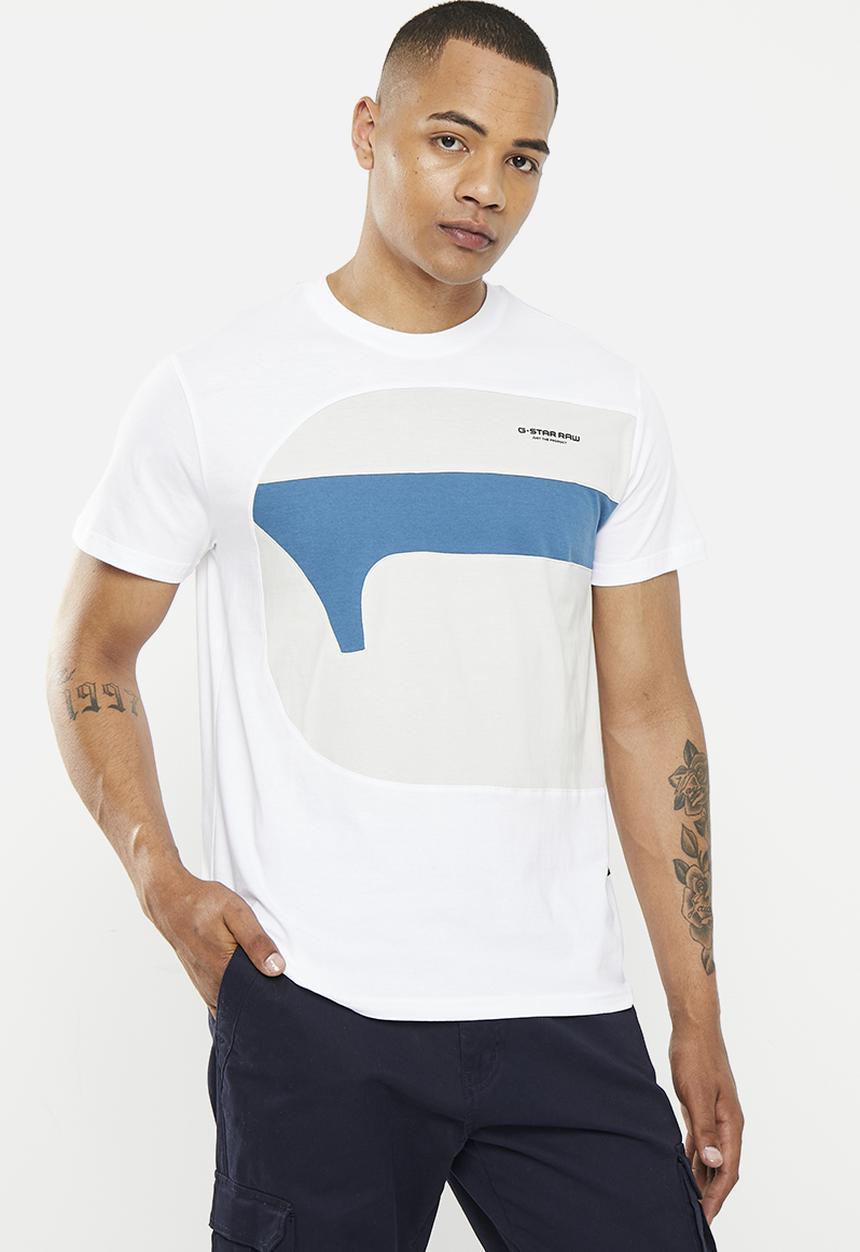 G-STAR - One cut and sewn gr r t short sleeve - white