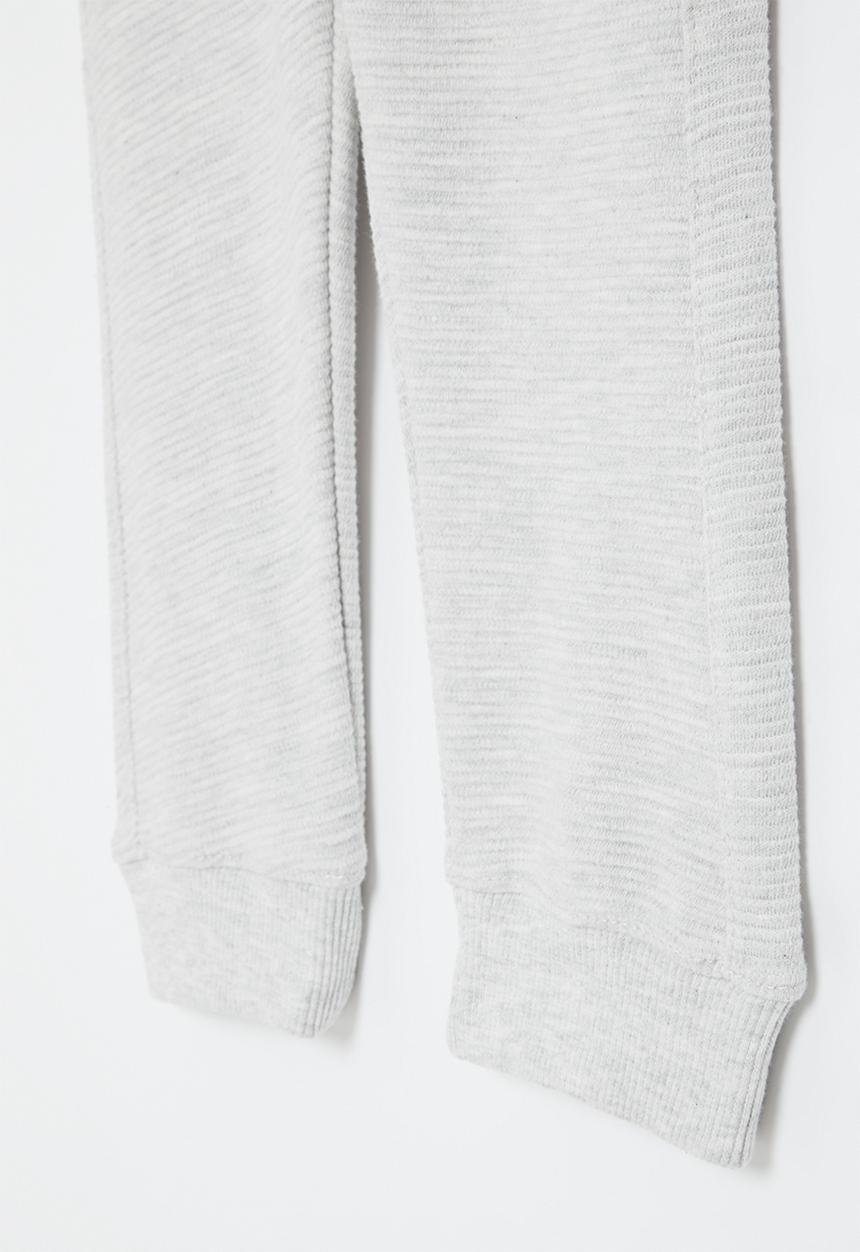 MINOTI - Ottoman fleece jogger - oat marle
