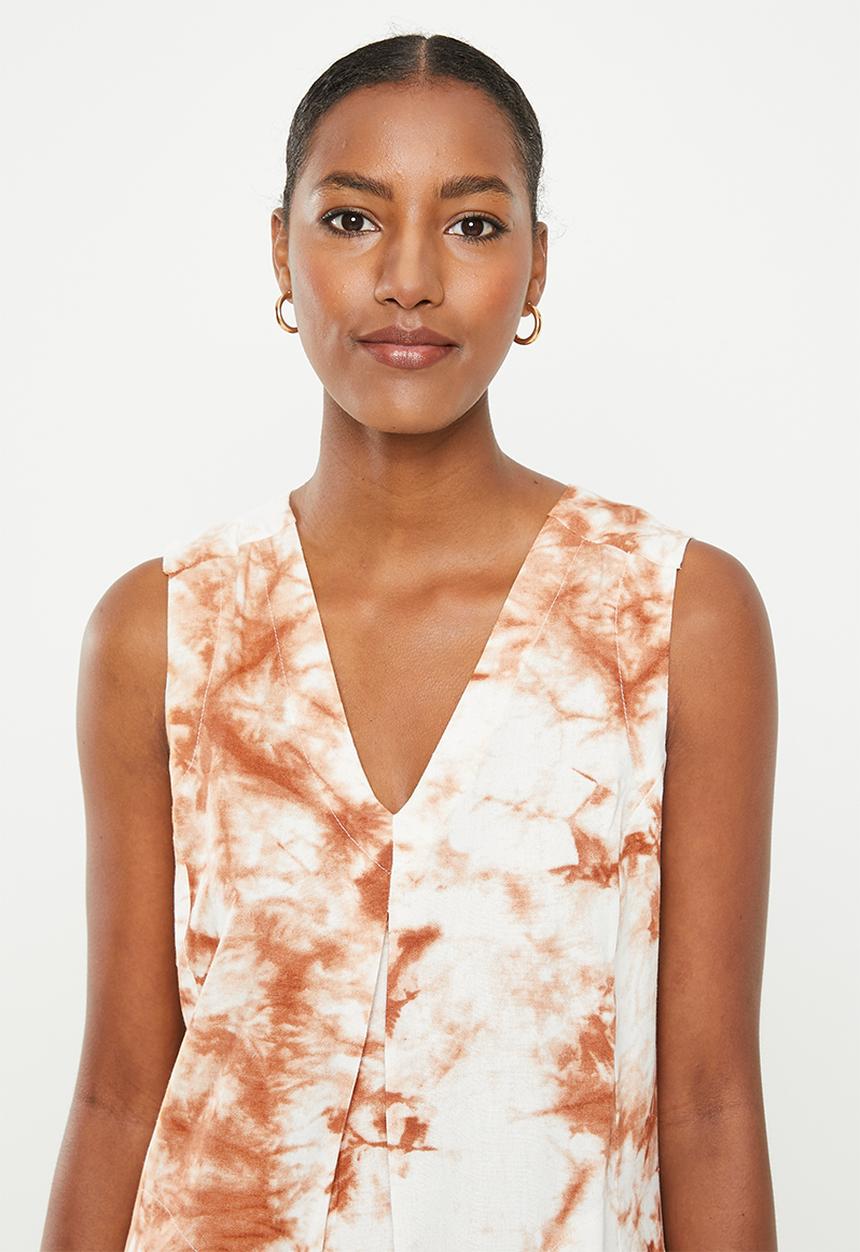 AMANDA LAIRD CHERRY - Innes - clay / white tie dye