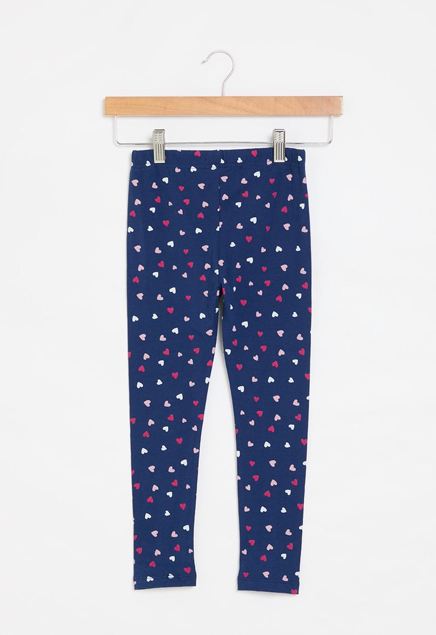 MINOTI - Girls basic aop leggings - navy
