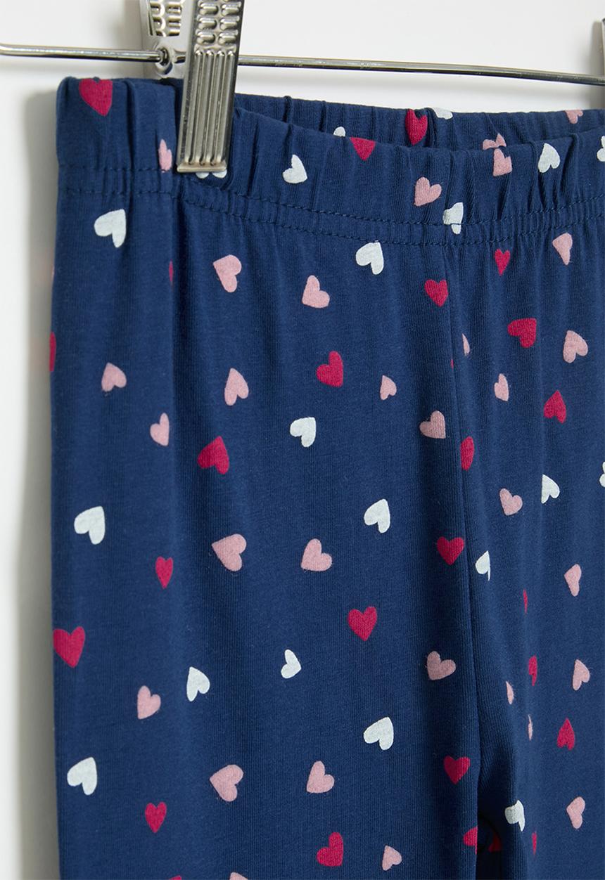 MINOTI - Girls basic aop leggings - navy