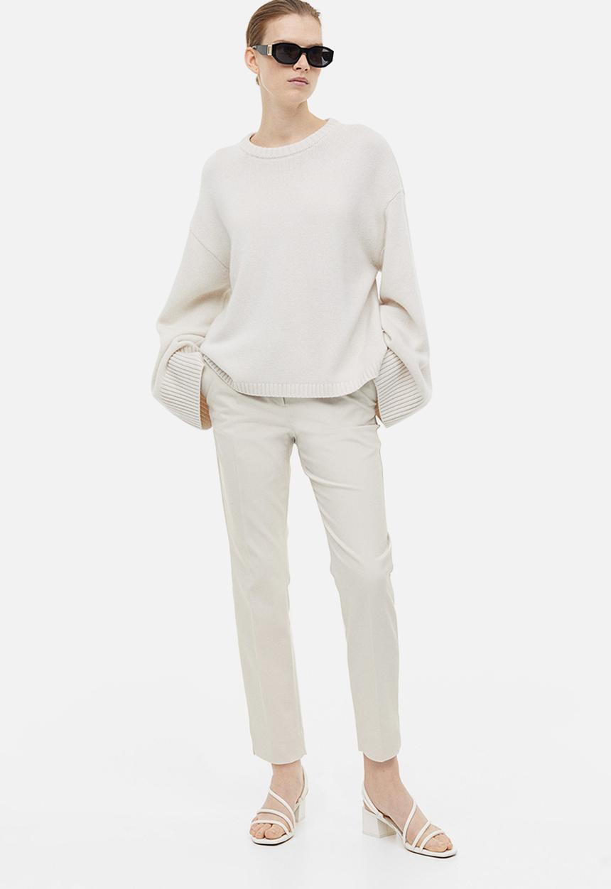 H&M - Tailored trousers - light greige