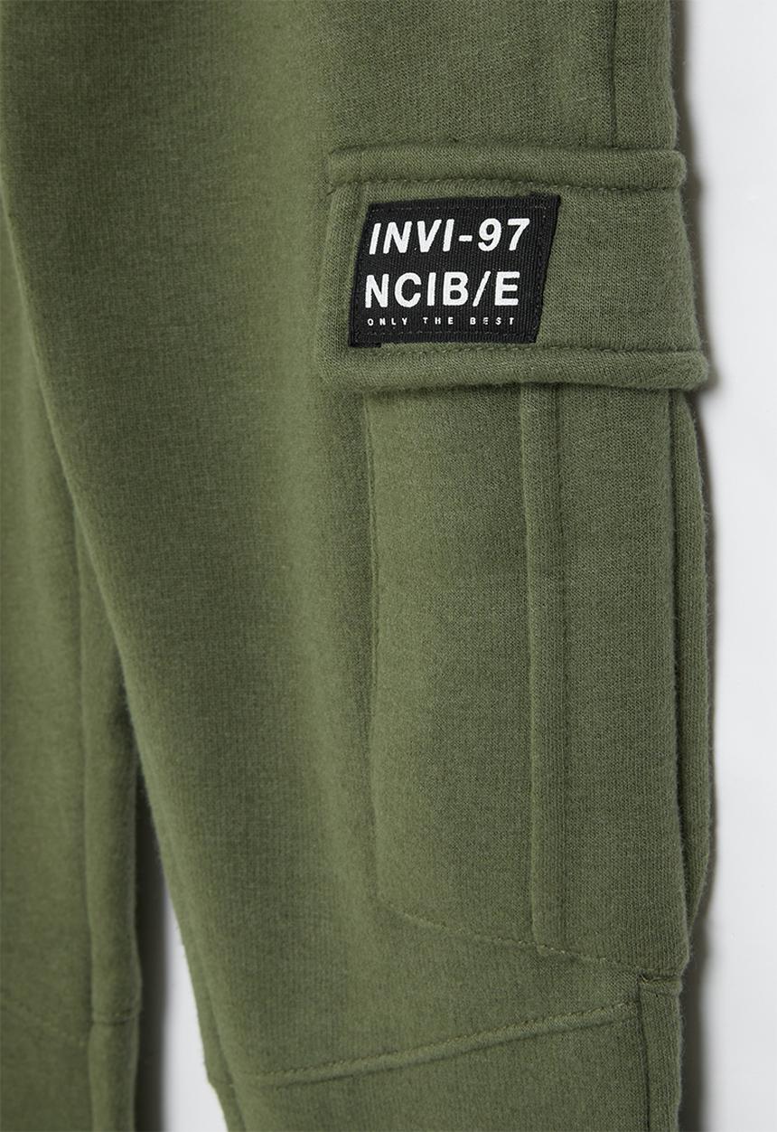 MINOTI - Fleece combat jogpant - khaki