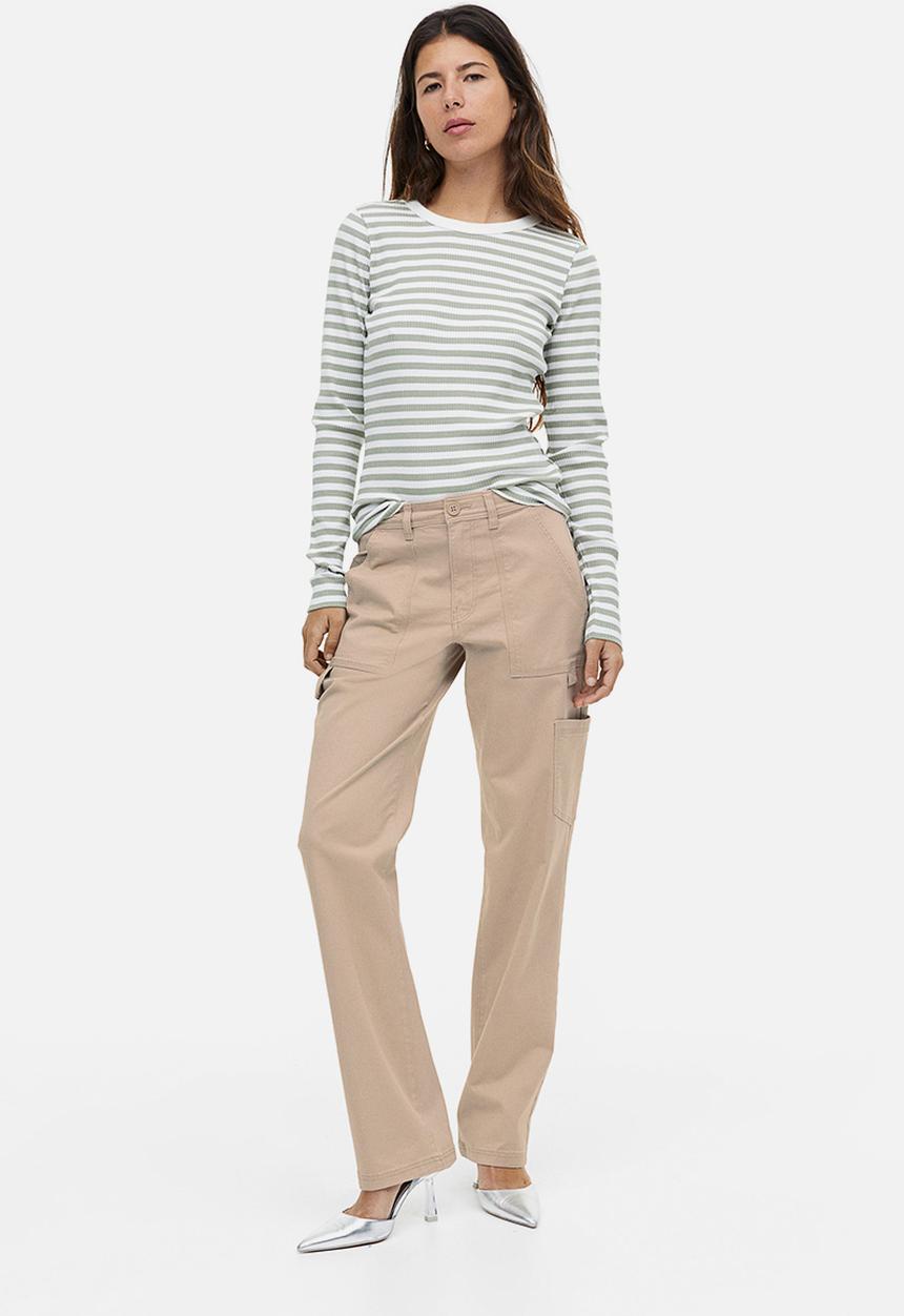 H&M - Twill utility trousers - beige