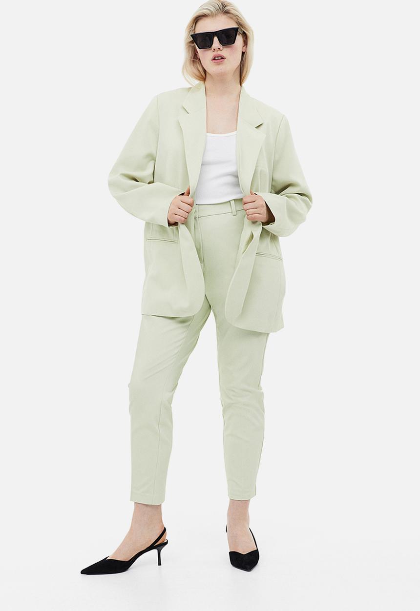 H&M - Cigarette trousers - light green