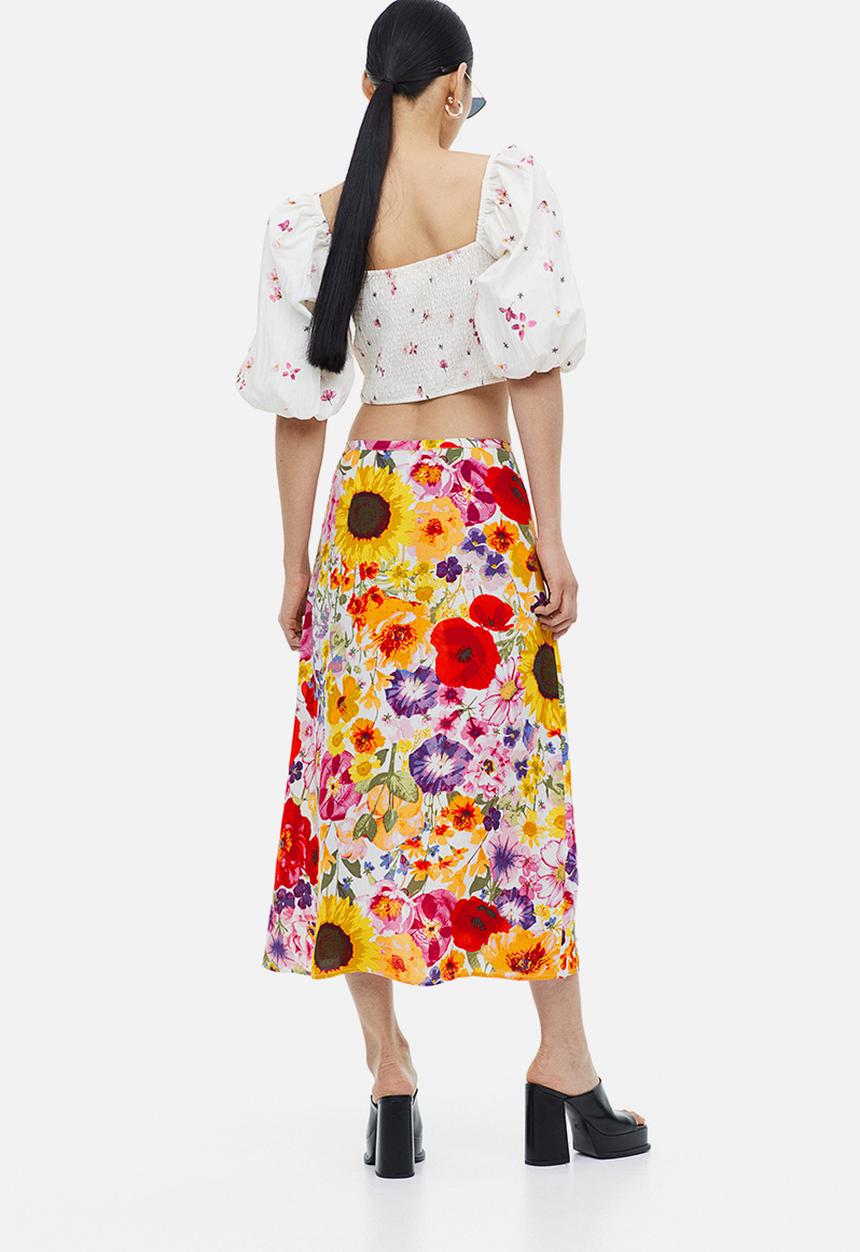 H&M - Crêpe skirt - multi