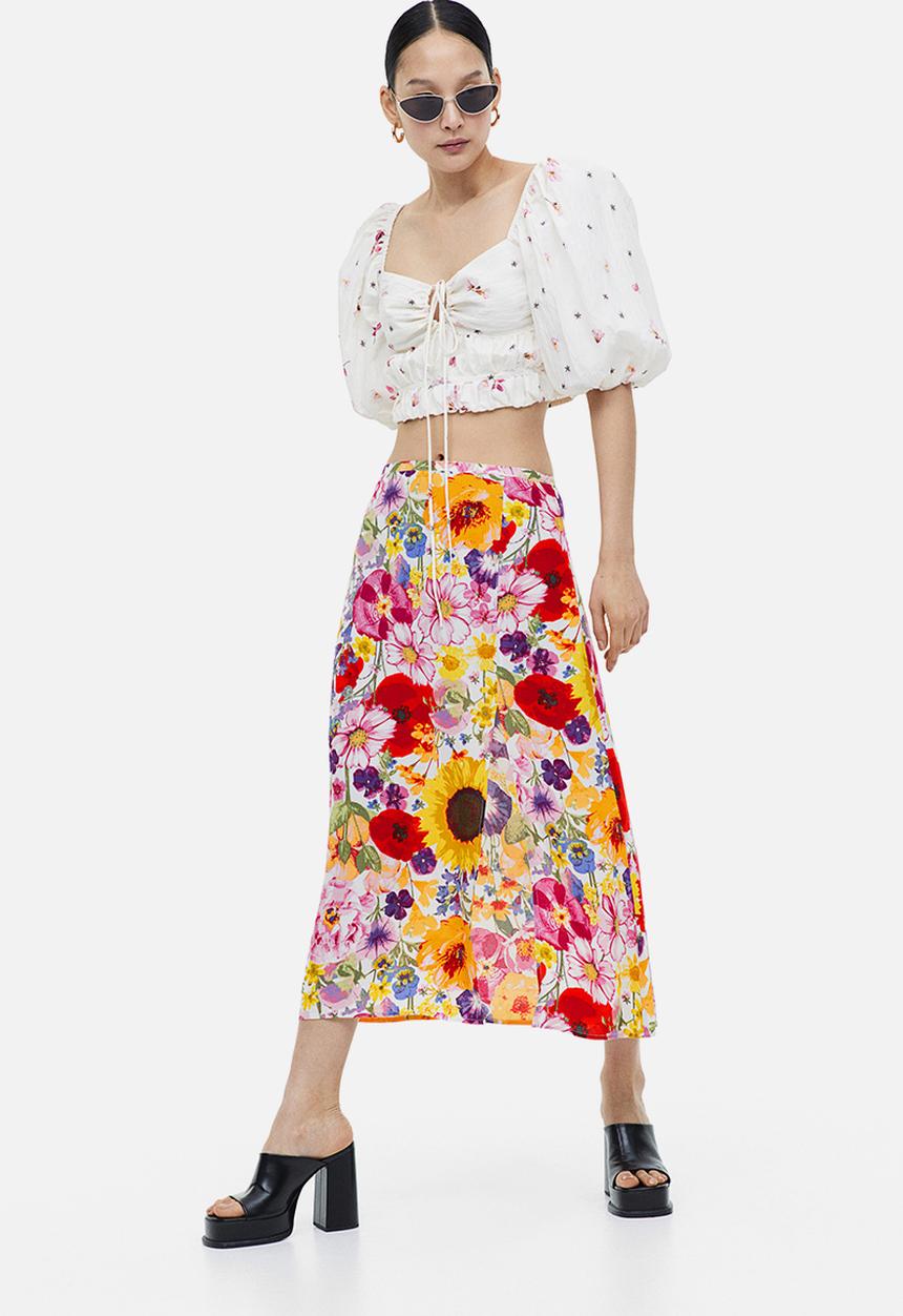 H&M - Crêpe skirt - multi