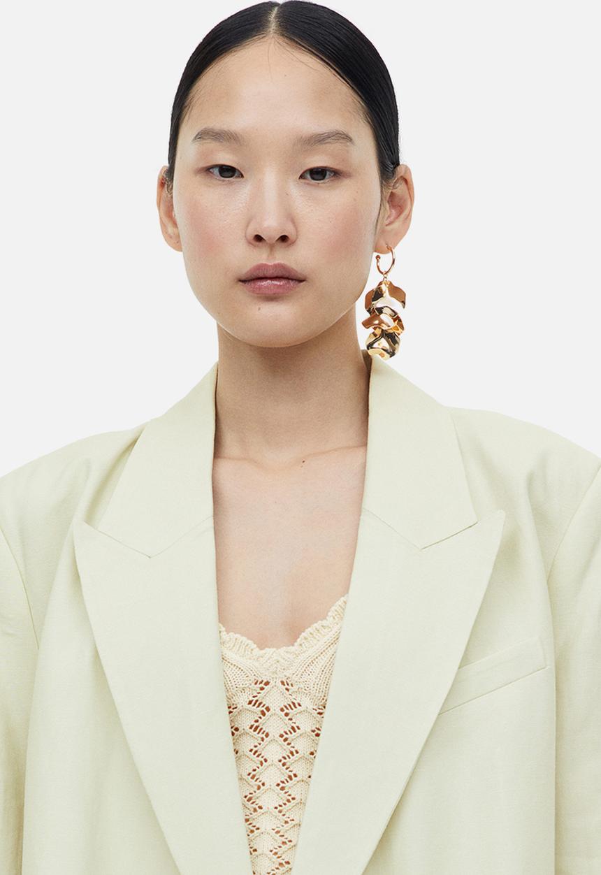 H&M - Crochet-look vest top - cream 