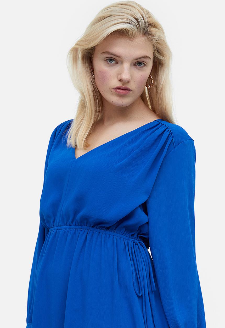 H&M - Drawstring-detail dress - bright blue 