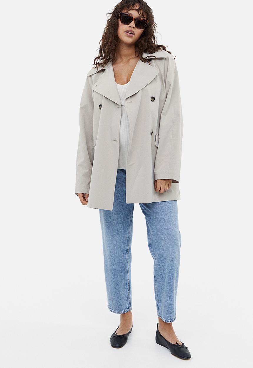 H&M - Mama mom loose ankle jeans - light denim blue 
