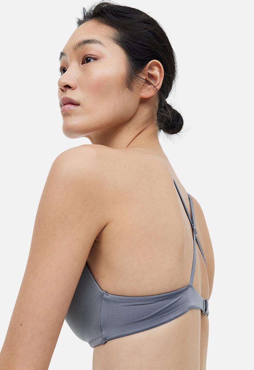 H&M - Micro push-up bra - pigeon blue 