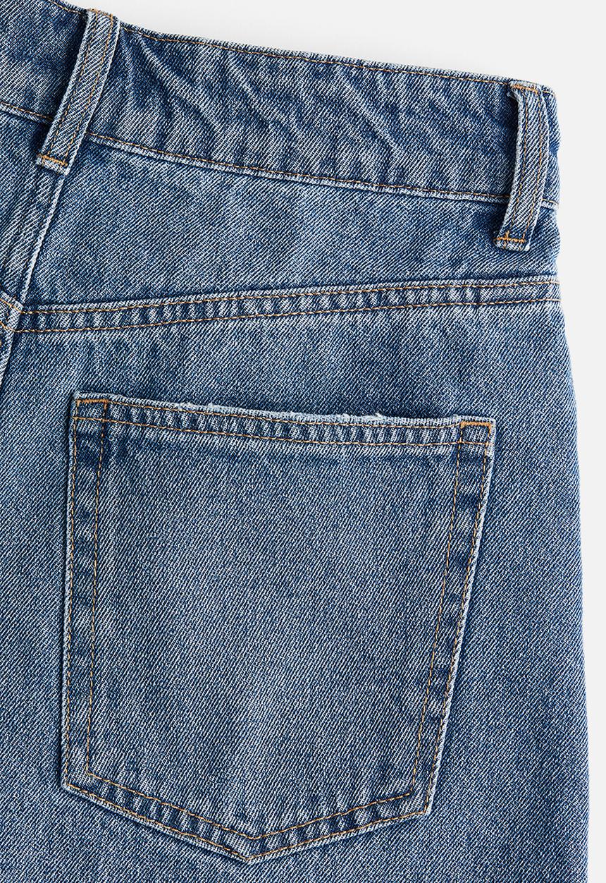 H&M - Mom high denim shorts - denim blue 