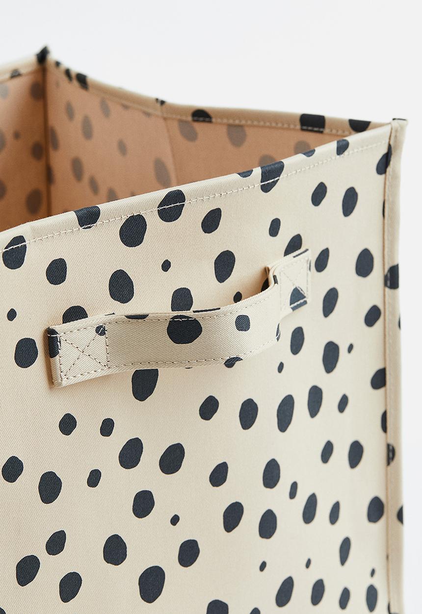 H&M - Printed storage basket - beige,multi