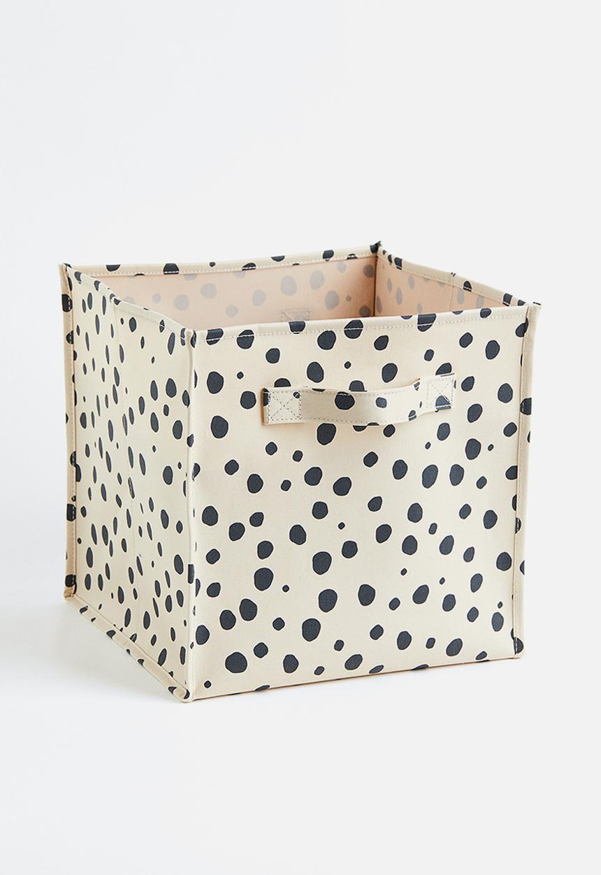 H&M - Printed storage basket - beige,multi