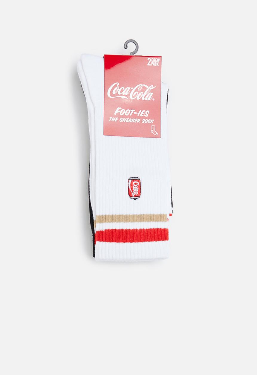 Foot-ies - Coke can sneaker 2 pack - white & black 