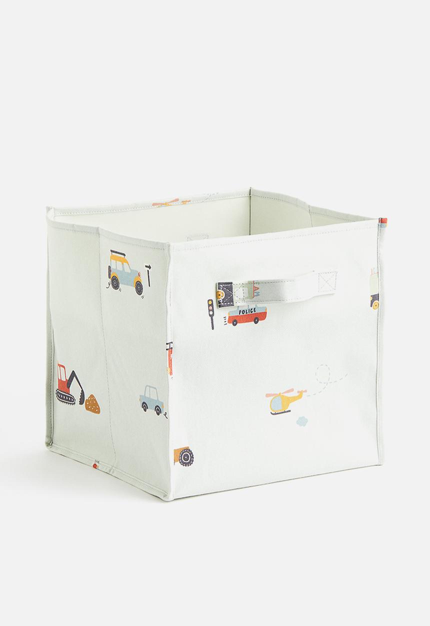 H&M - Printed storage basket - green,multi