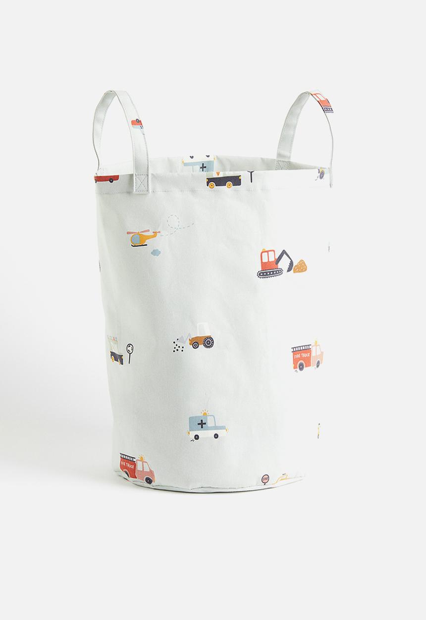 H&M - Printed storage basket - green,multi