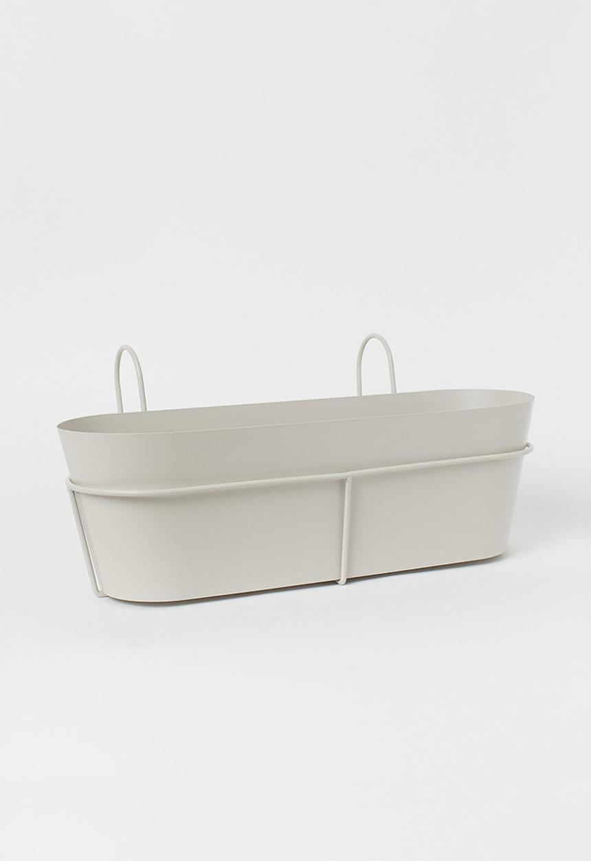 H&M - Metal window box - light beige