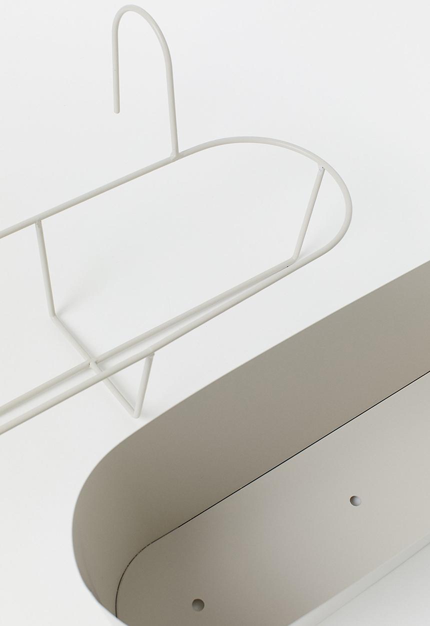 H&M - Metal window box - light beige