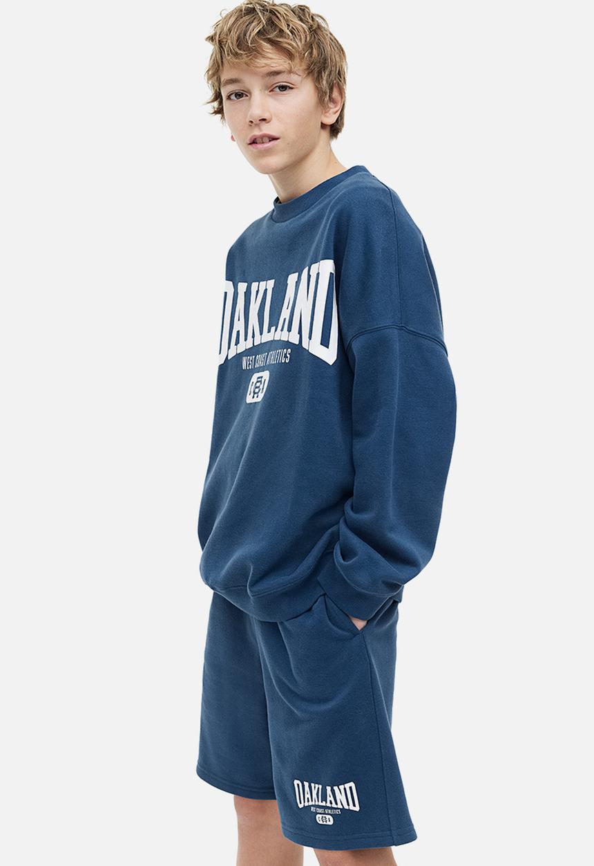 H&M - 2-piece sweatshirt set - dark blue/oakland 