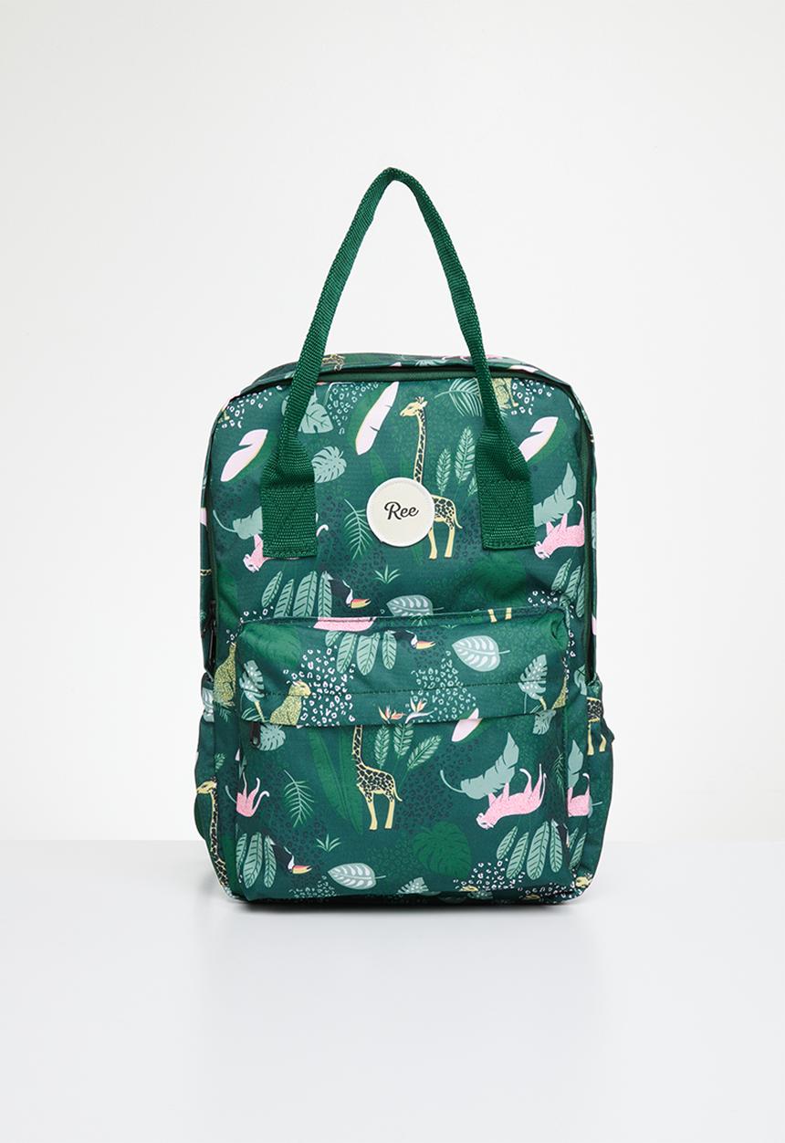 Ree Collective - All-rounder backpack (mom bag) jungle - green