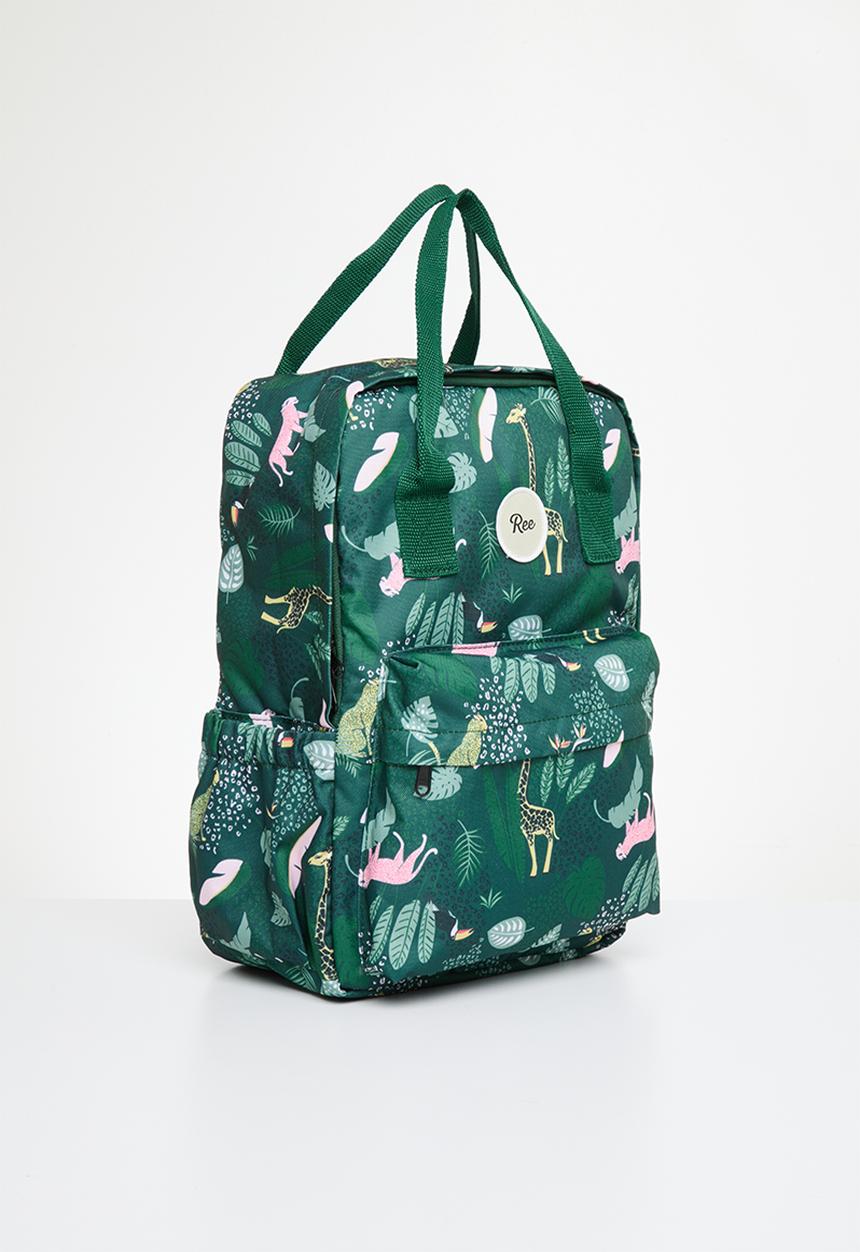 Ree Collective - All-rounder backpack (mom bag) jungle - green