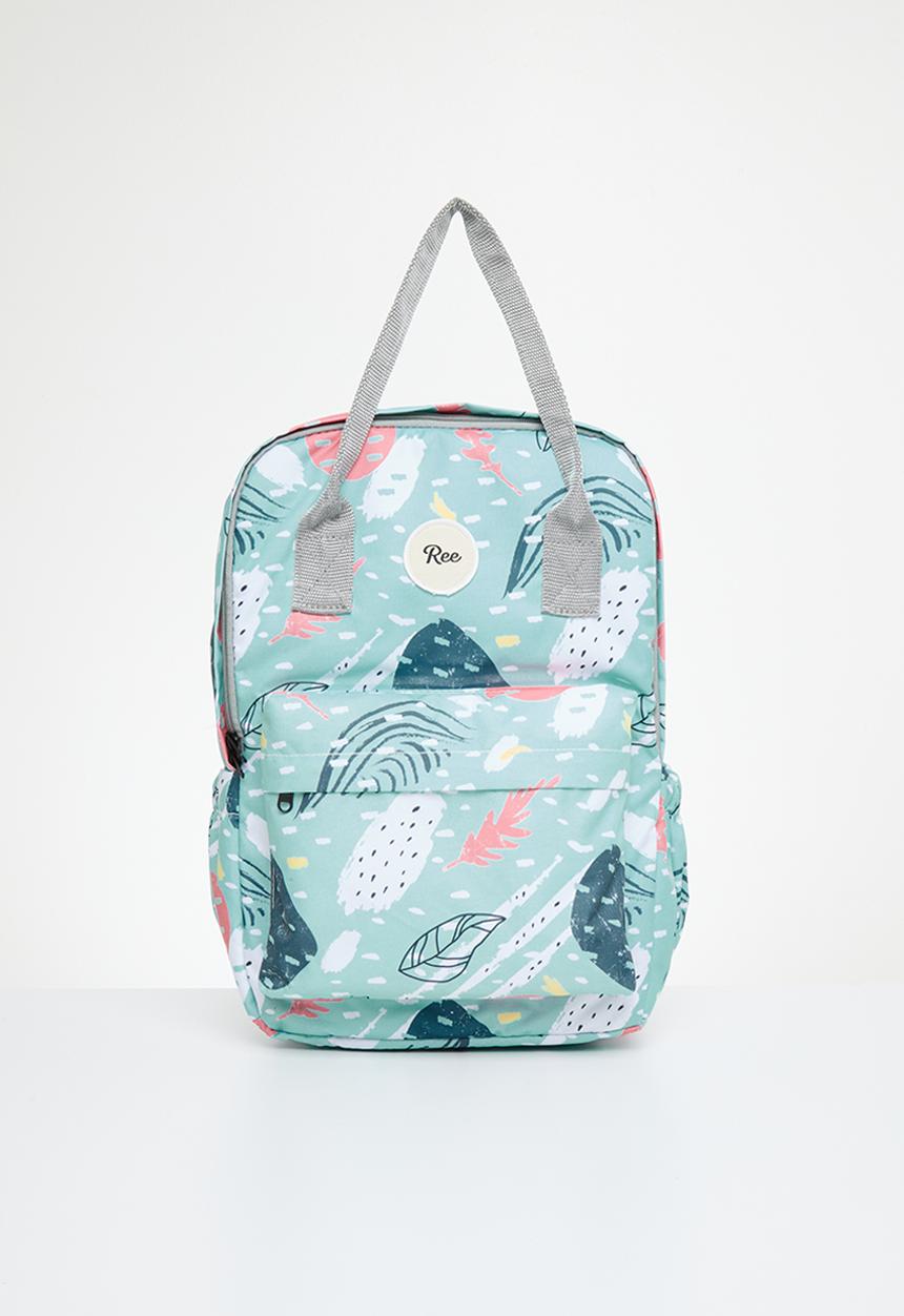 Ree Collective - All-rounder backpack (mom bag) squiggle - mint