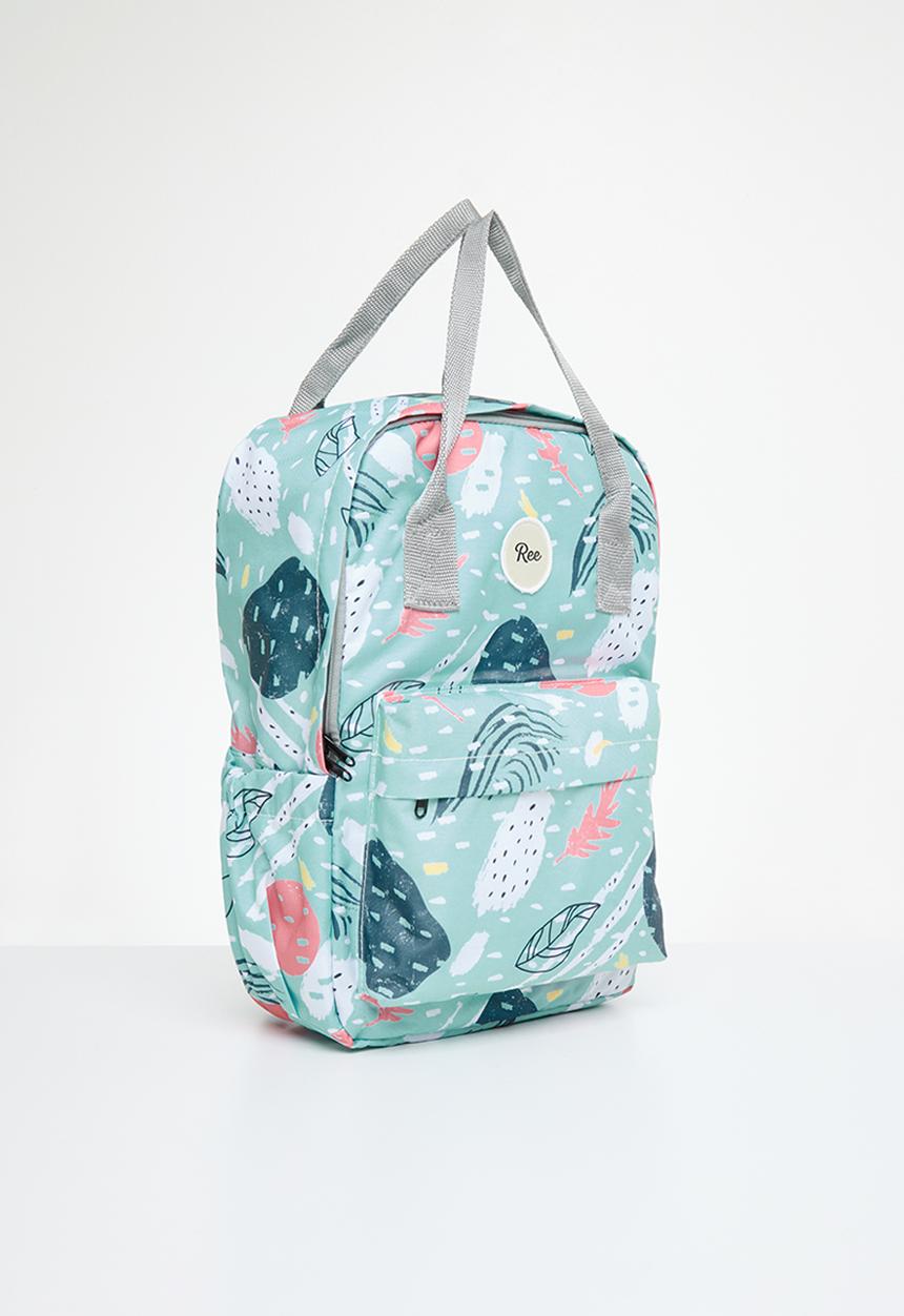 Ree Collective - All-rounder backpack (mom bag) squiggle - mint