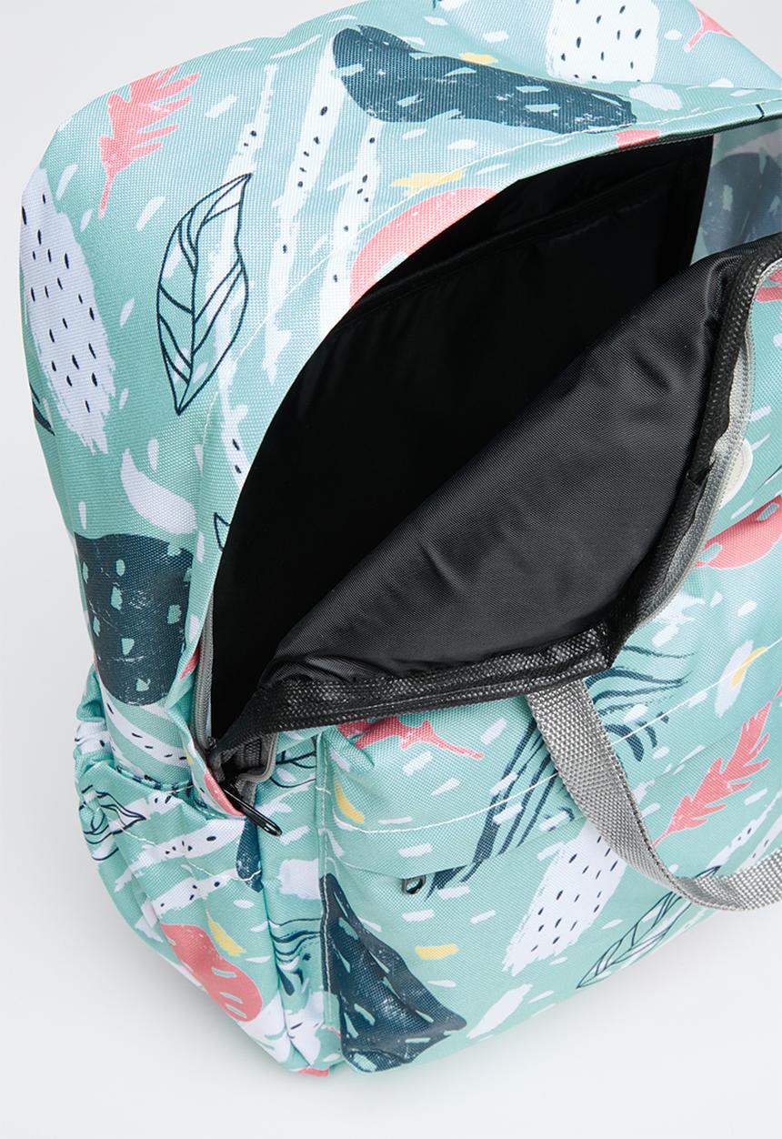 Ree Collective - All-rounder backpack (mom bag) squiggle - mint