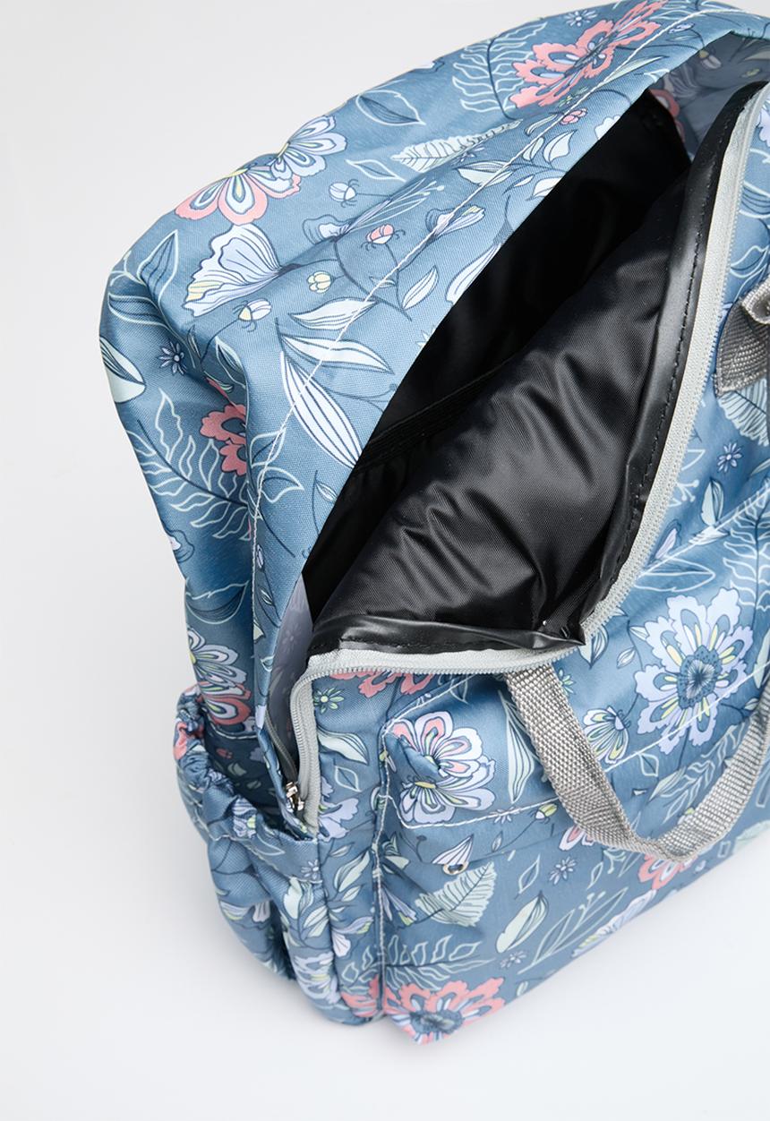 Ree Collective - All-rounder backpack (mom bag) floral - blue