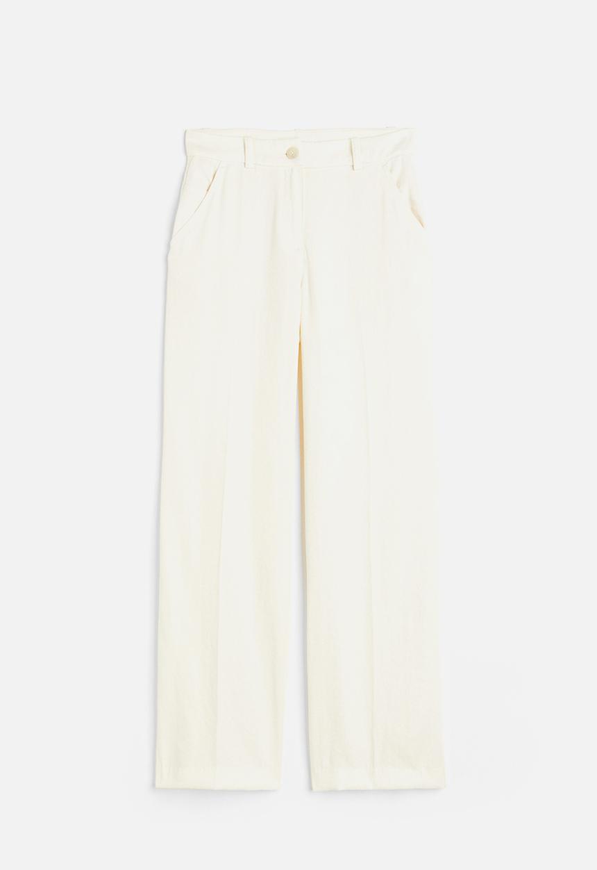 H&M - Straight trousers - white