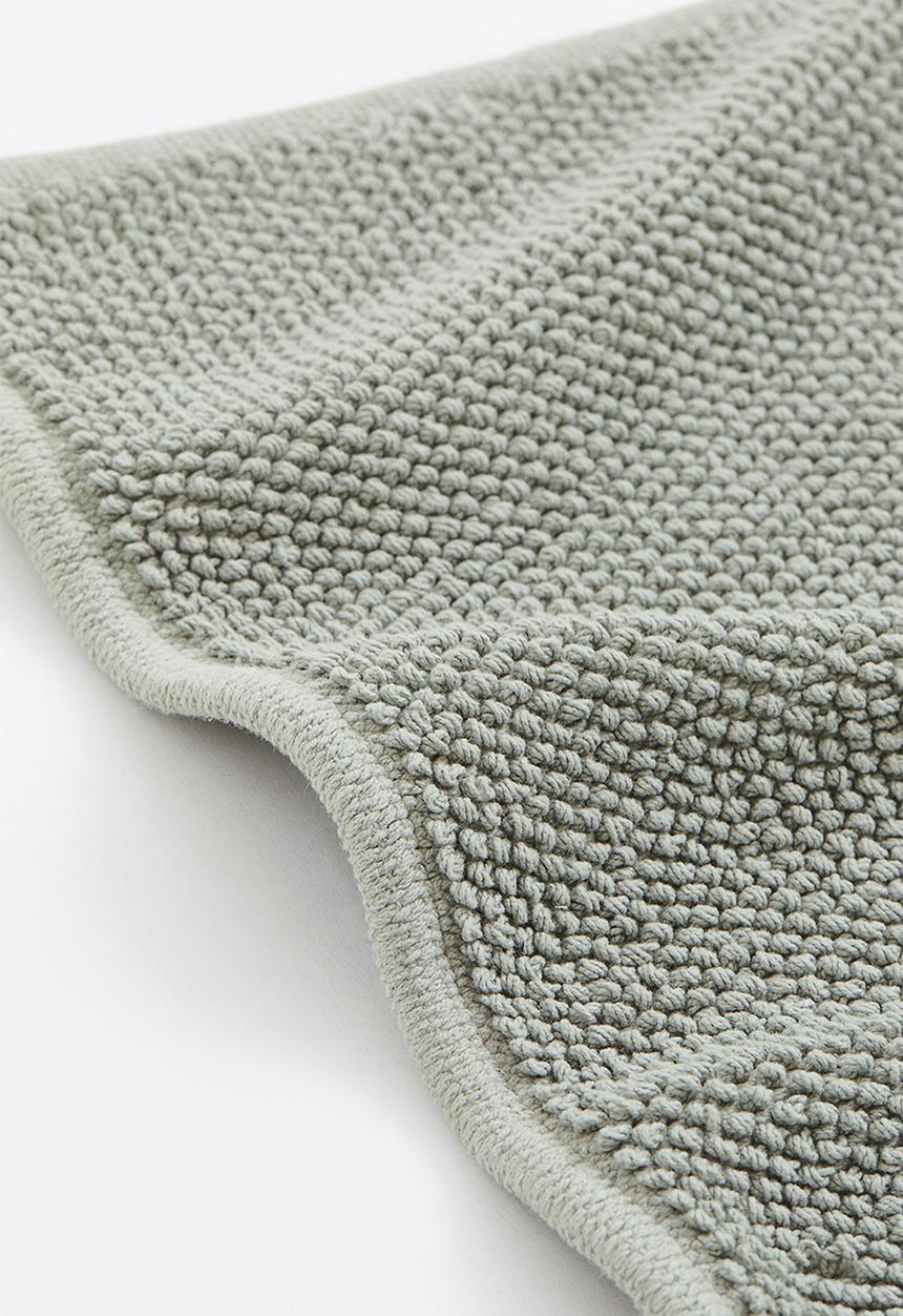 H&M - Cotton bath mat - light khaki green