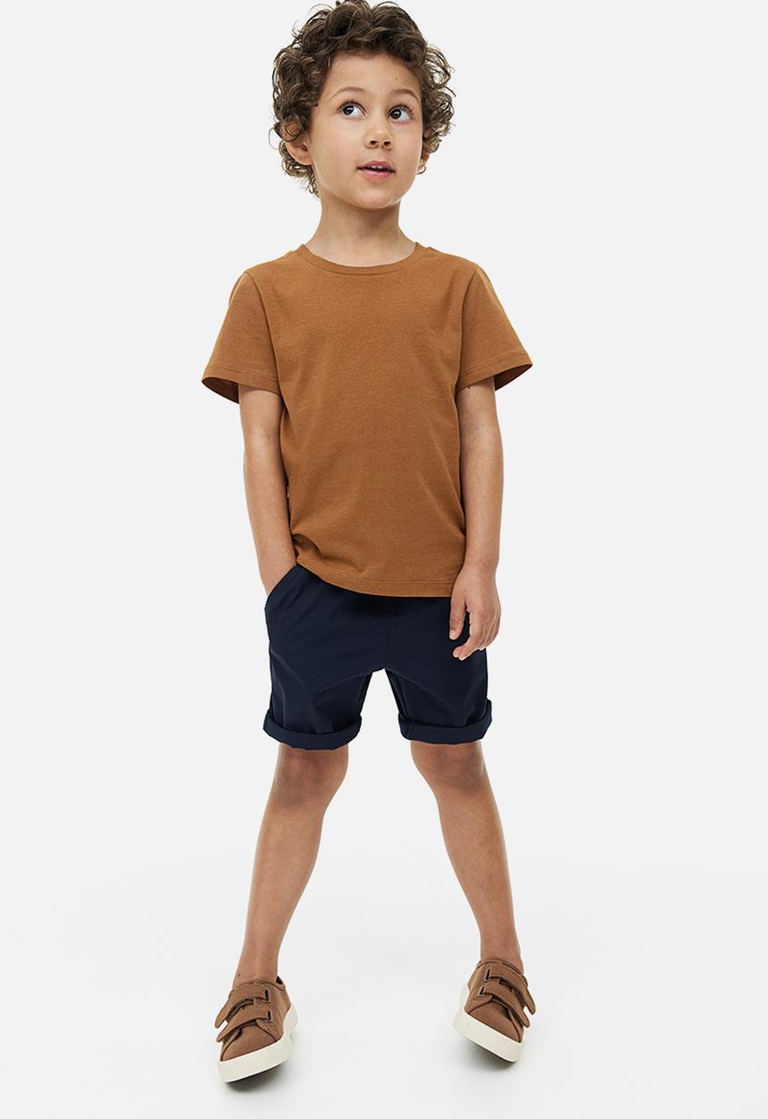 H&M - Cotton shorts - navy blue 