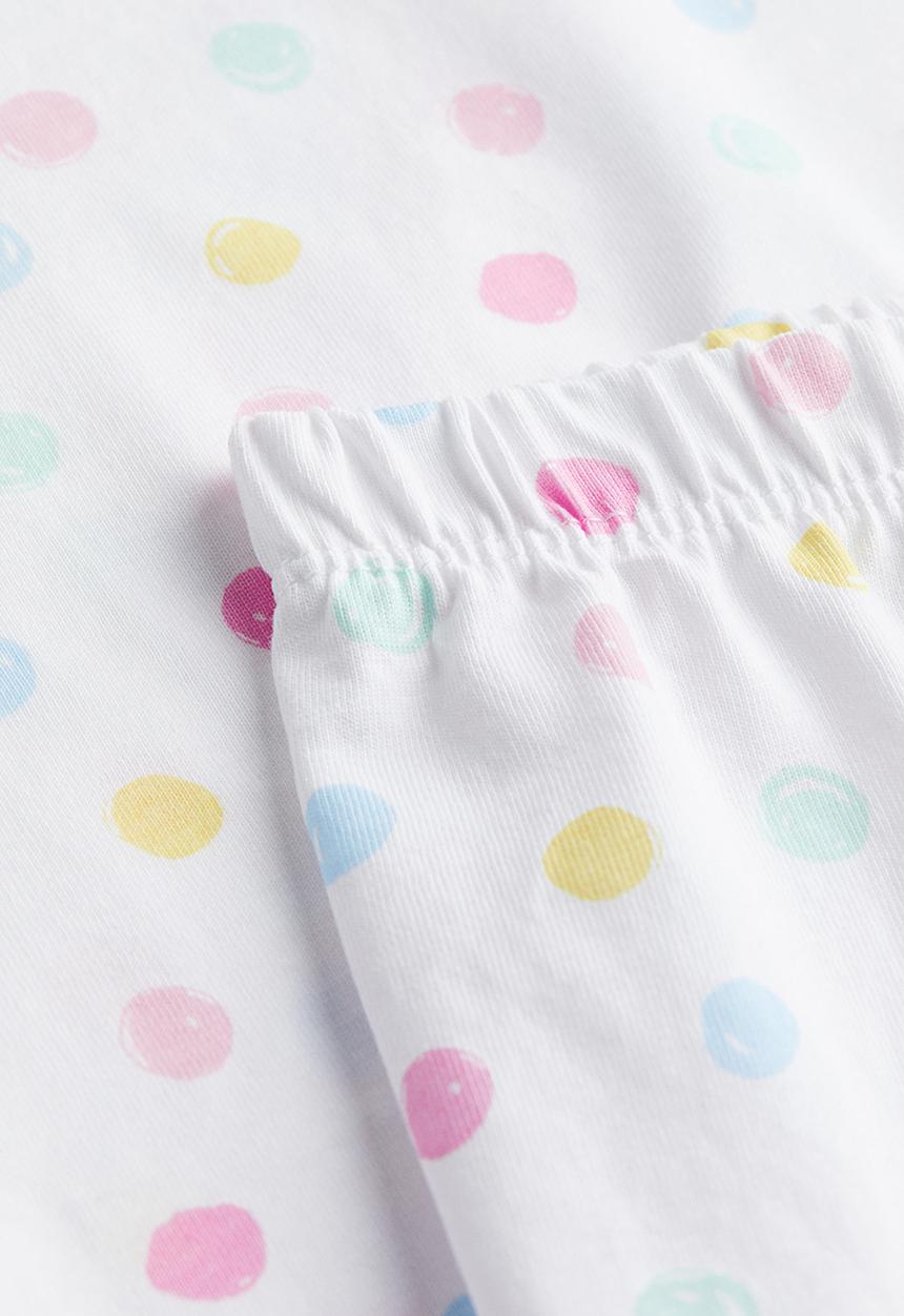 H&M - Cotton pyjamas - white spotted 