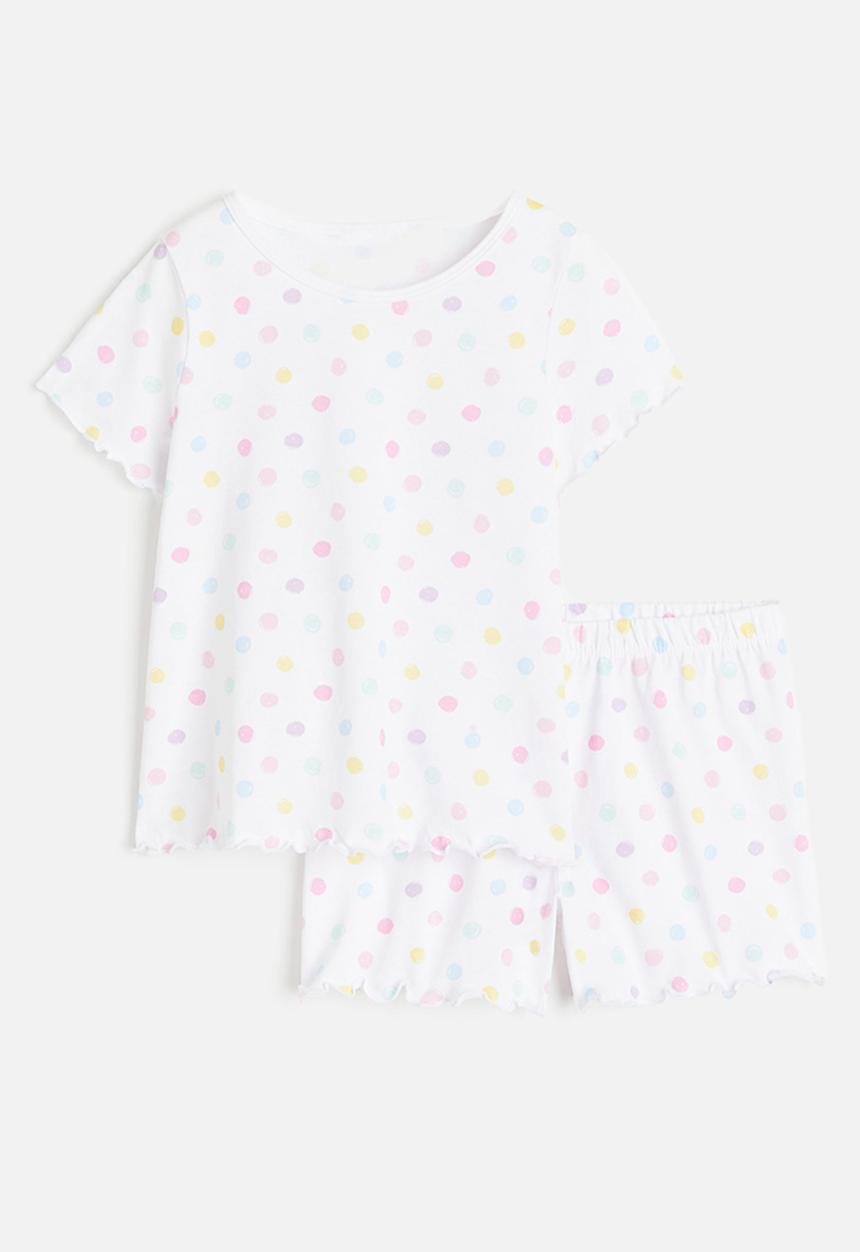 H&M - Cotton pyjamas - white spotted 
