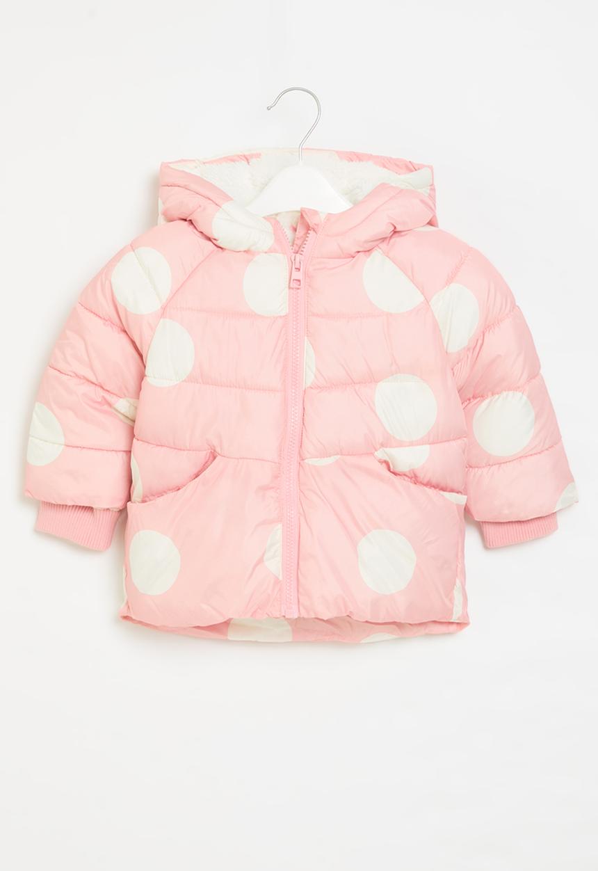 MINOTI - Puffa coat with ao spots - pink