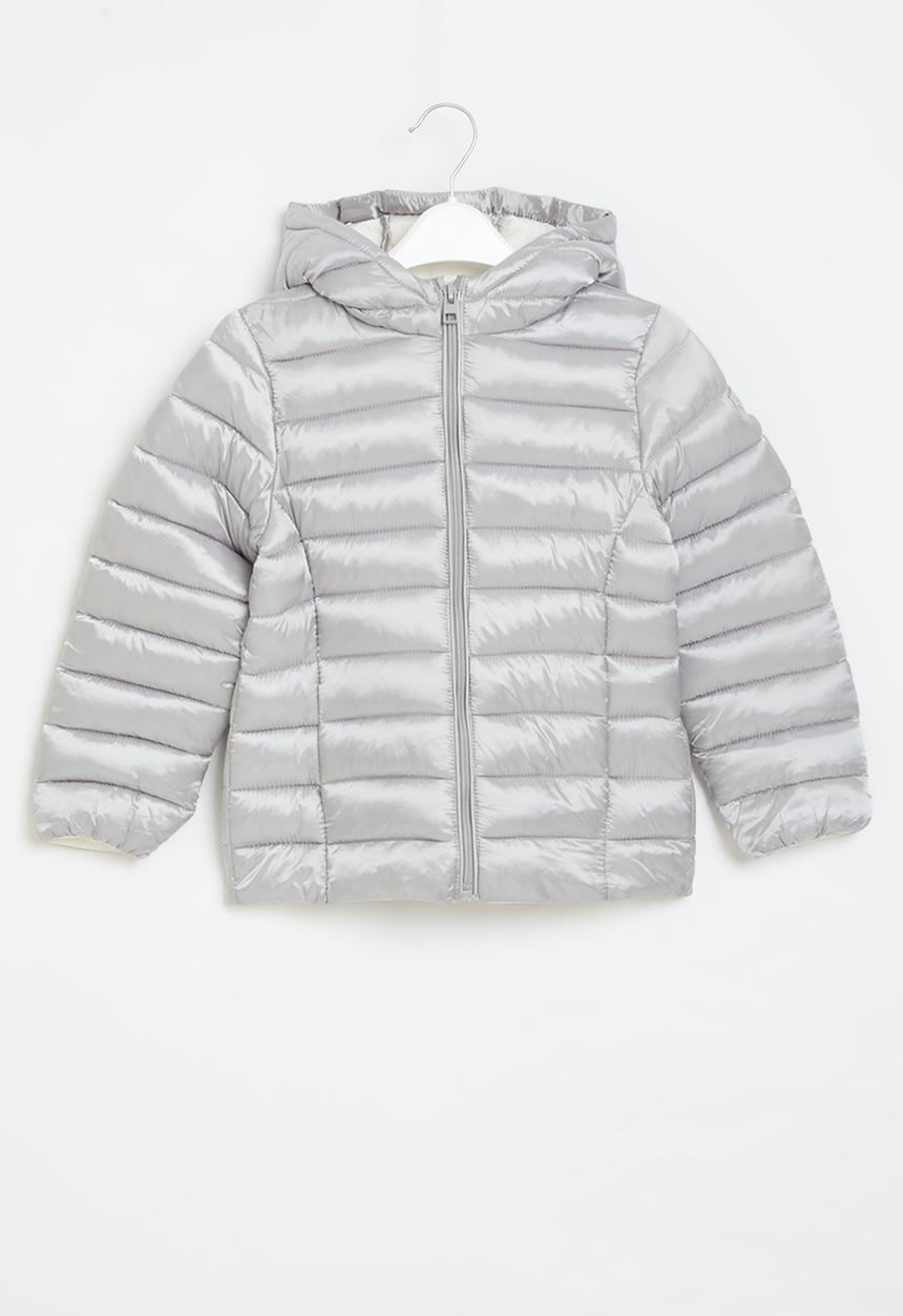 MINOTI - Girls basic puffa coat - silver
